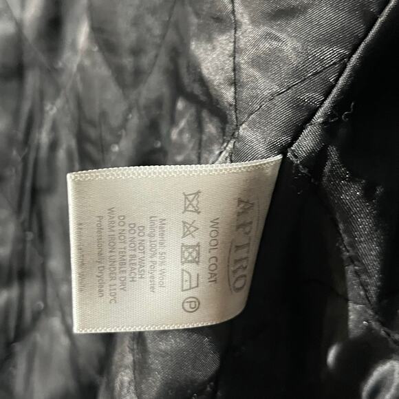 APTRO Gray 100% Wool Outerwear Peacoat Jacket Multi Pocket Men’s Size XXL - Picture 4 of 8